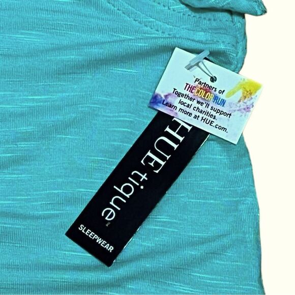NWT HUEtique Sleepwear Women’s Flutter Sleeve Sleep Shirt, Size L - Picture 5 of 7